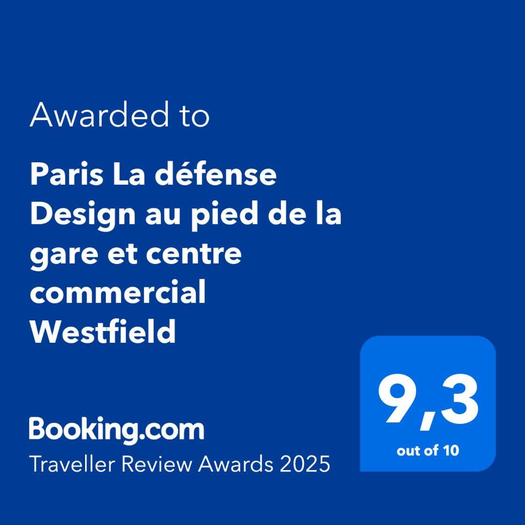 Paris La Defense Design Au Pied De La Gare Et Centre Commercial Westfield Puteaux Dış mekan fotoğraf
